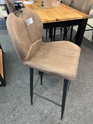 4x Barkruk Rose, microvezel, taupe